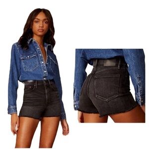 Denim Forum The Arlo Short in black eyeliner - size 24
